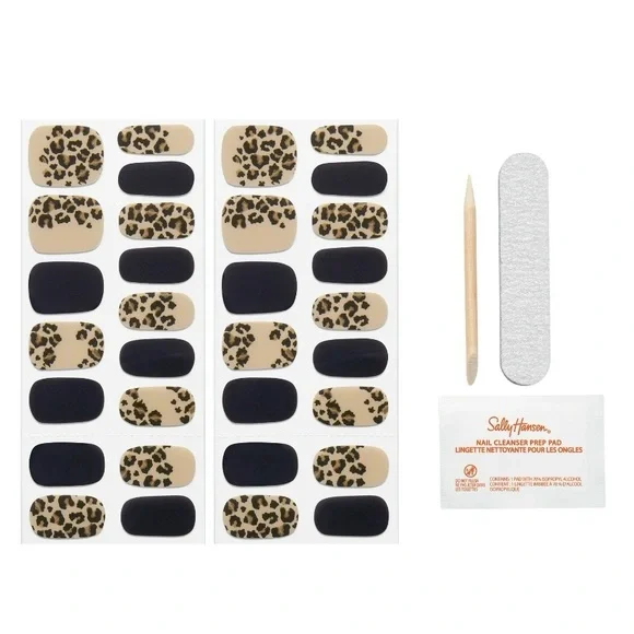 Leopard and Black Nail Strips - Picture 3 of 4